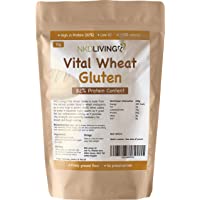 Los mejores  - Gluten de trigo vital 1 kg por NKD Living con 82% de contenido de proteína